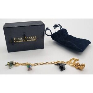 JOAN RIVERS CLASSIC COLLECTION ENAMEL EGG CHARMS W/‎ EXTENDERS NOAH'S ARK MONKEY